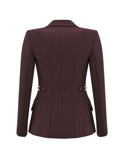 Giacca in crepe leggero con bottoni gioiello Elisabetta Franchi | GI17556E2EA4